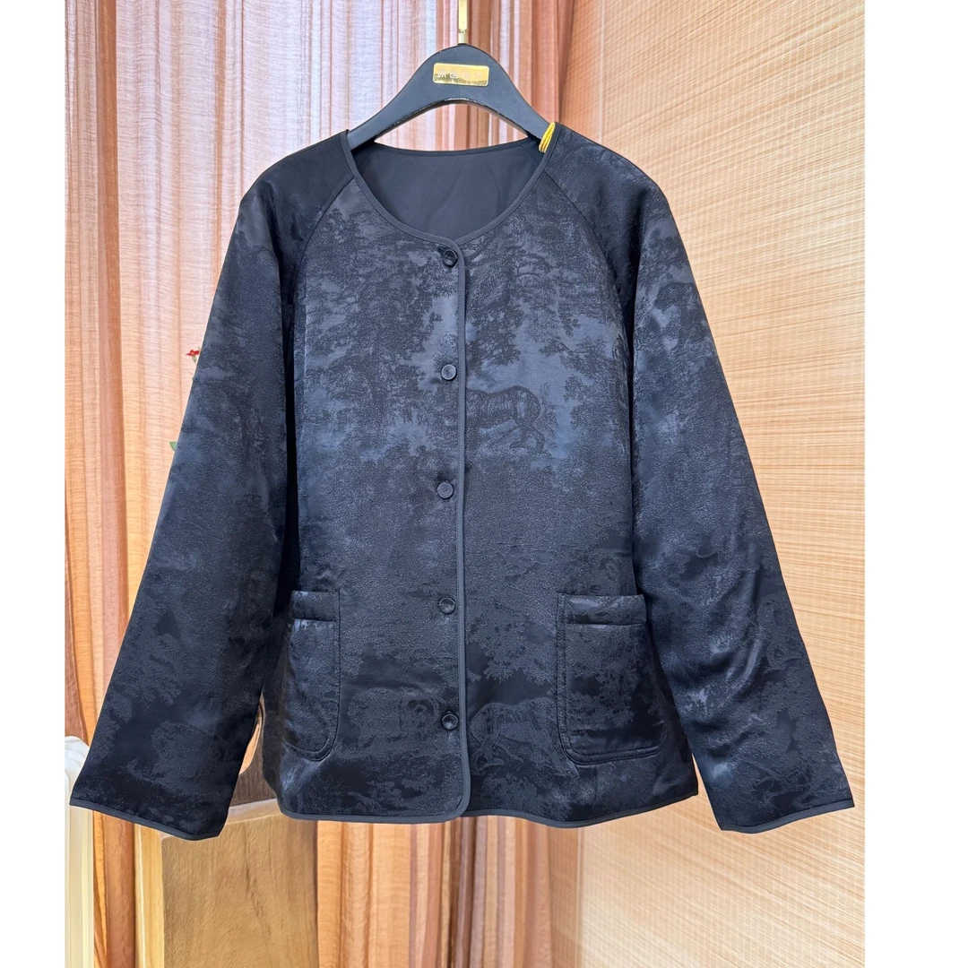 【SZ2024】高端冬季新款连肩袖新中式棉服保暖透气舒适百搭