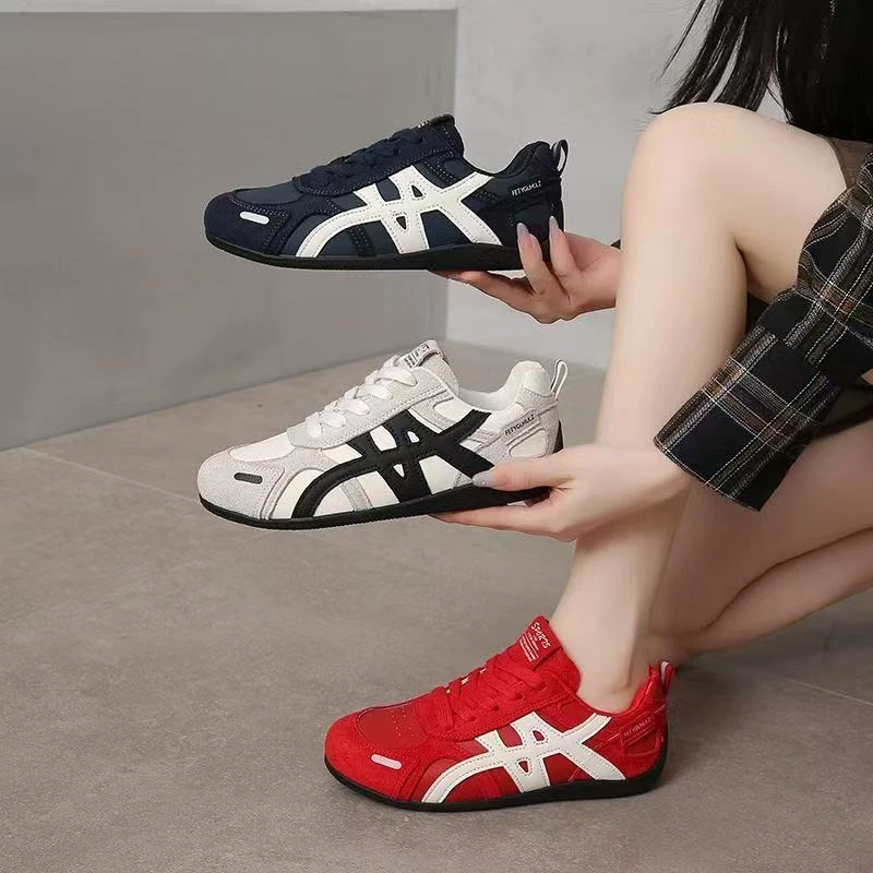 2025秋季新款德训鞋女阿甘复古时尚运动平底潮流软底女鞋