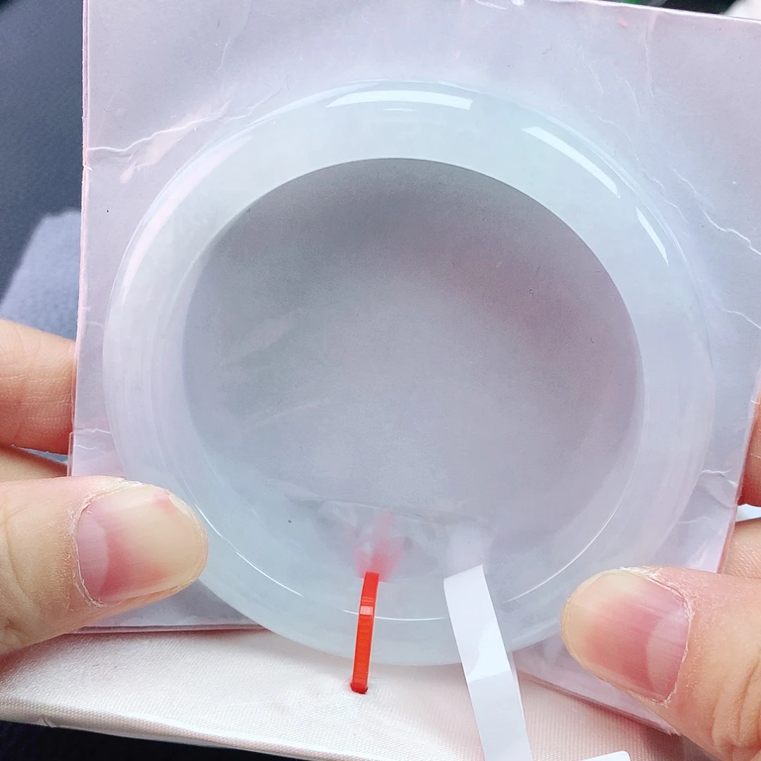 未镶嵌手镯翡翠54白月光