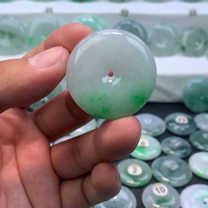 颈饰未镶嵌翡翠缅甸天然A货翡翠36.3-7.0