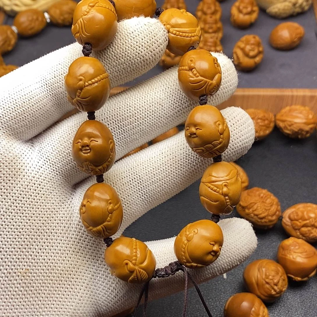 橄榄核手串/手链?****爸社会小弥勒