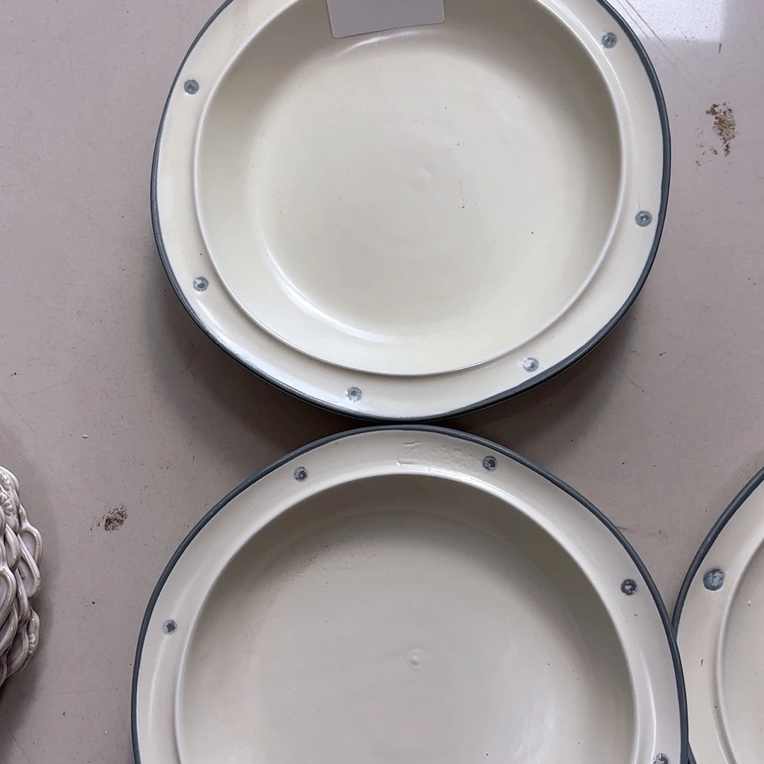 瓷片瑕疵特价陶瓷深盘瑕疵处理