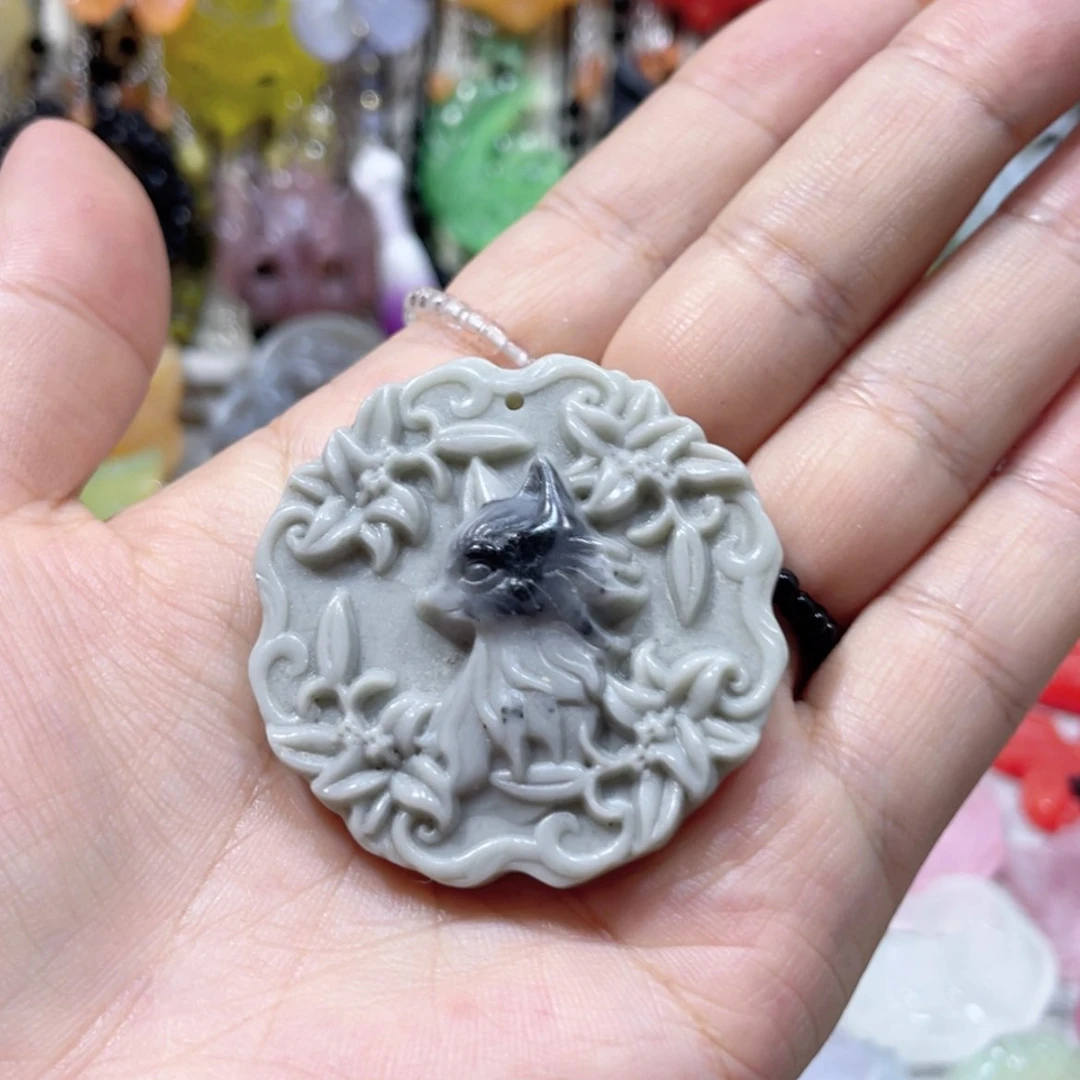 【闪购商品】未镶嵌岫玉颈饰91吊坠