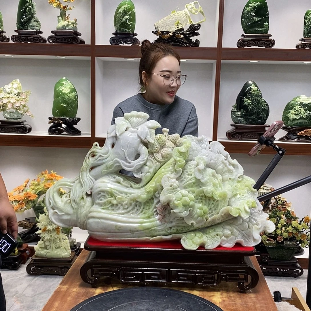 用***）玉山水摆件 玄关摆件