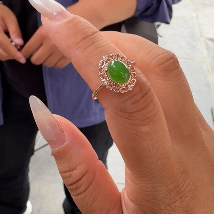 和田玉银S925镶嵌颈饰