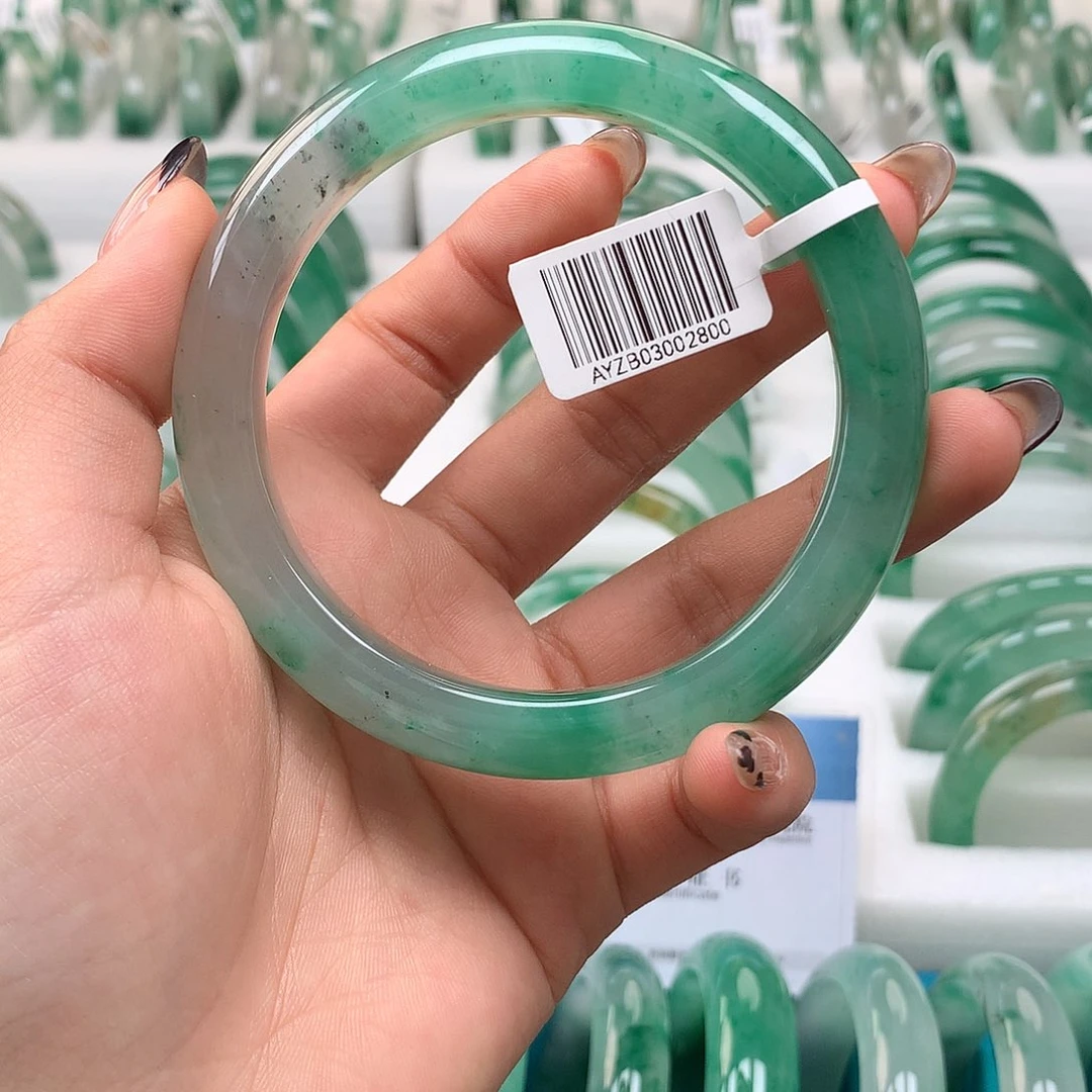 未镶嵌手镯石英质玉（非洲翠）3号 61/62