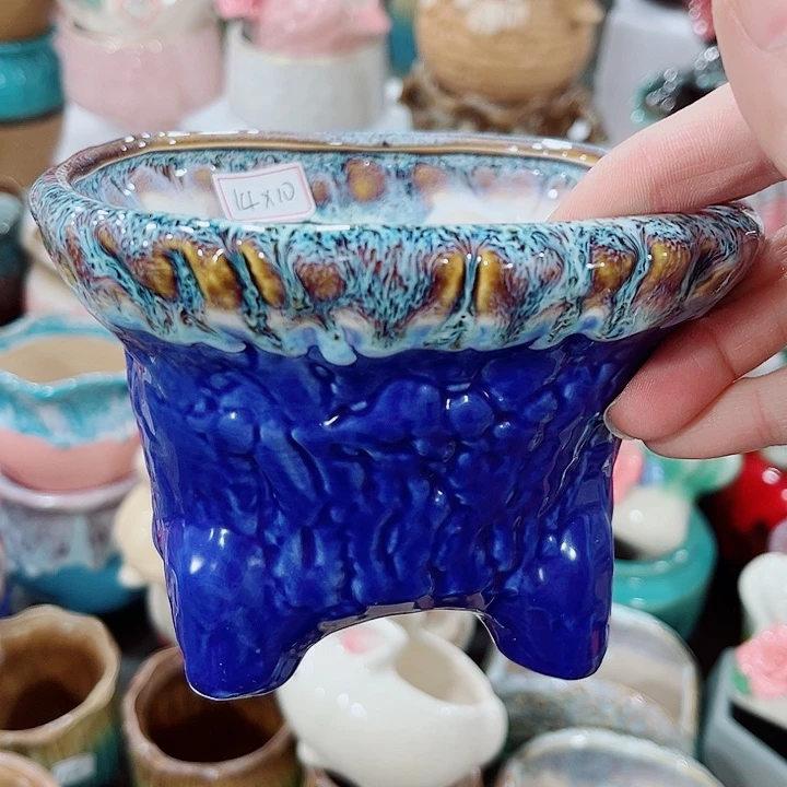 多肉陶瓷花盆满10元包邮