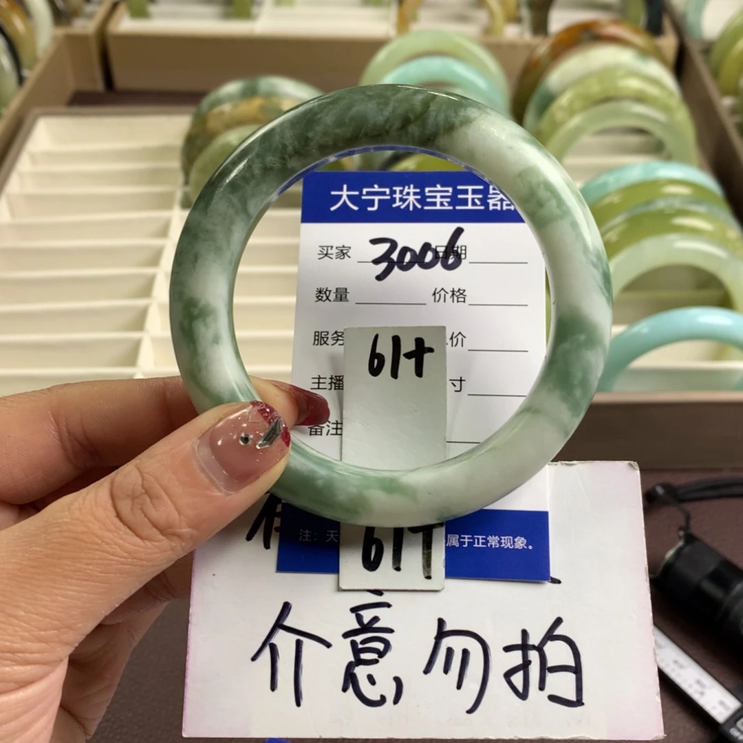 蛇纹石玉手镯未镶嵌3006
