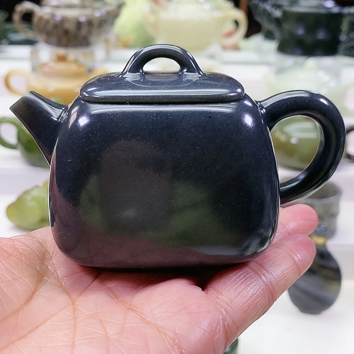 未镶嵌和田玉挂件茶壶170ml