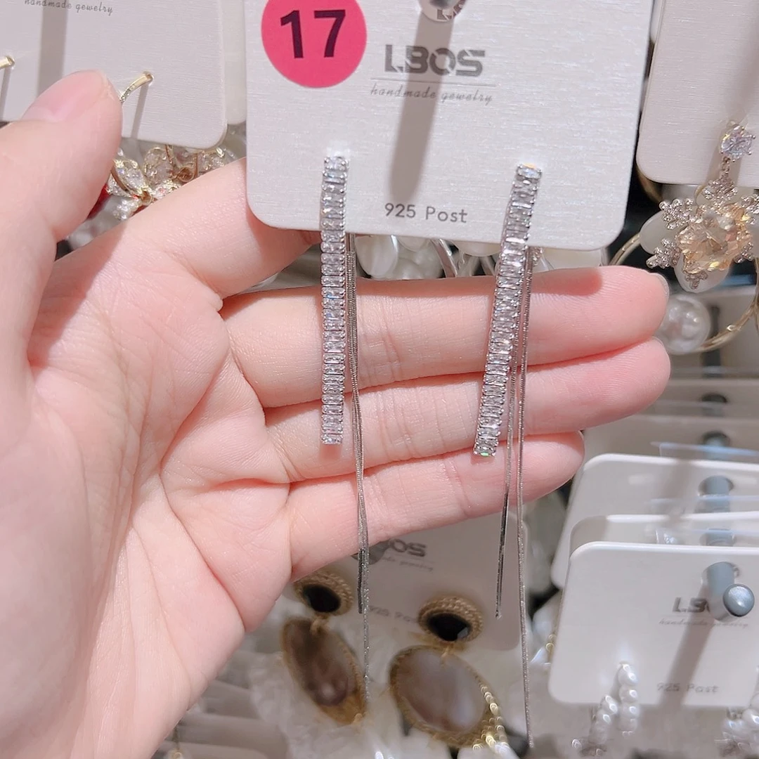 锆石纯铜合金耳环