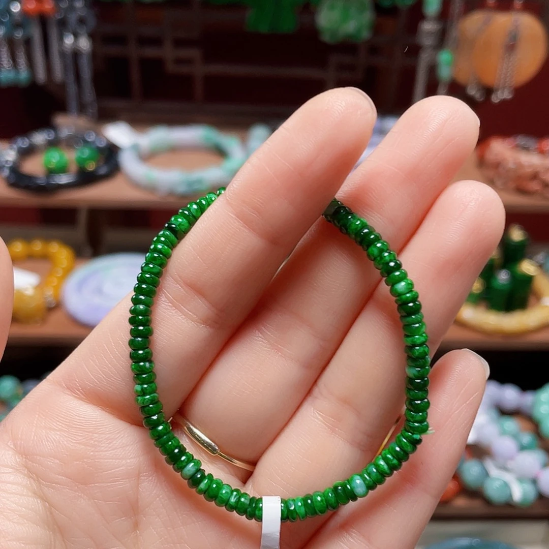 翡翠未镶嵌手链饰品