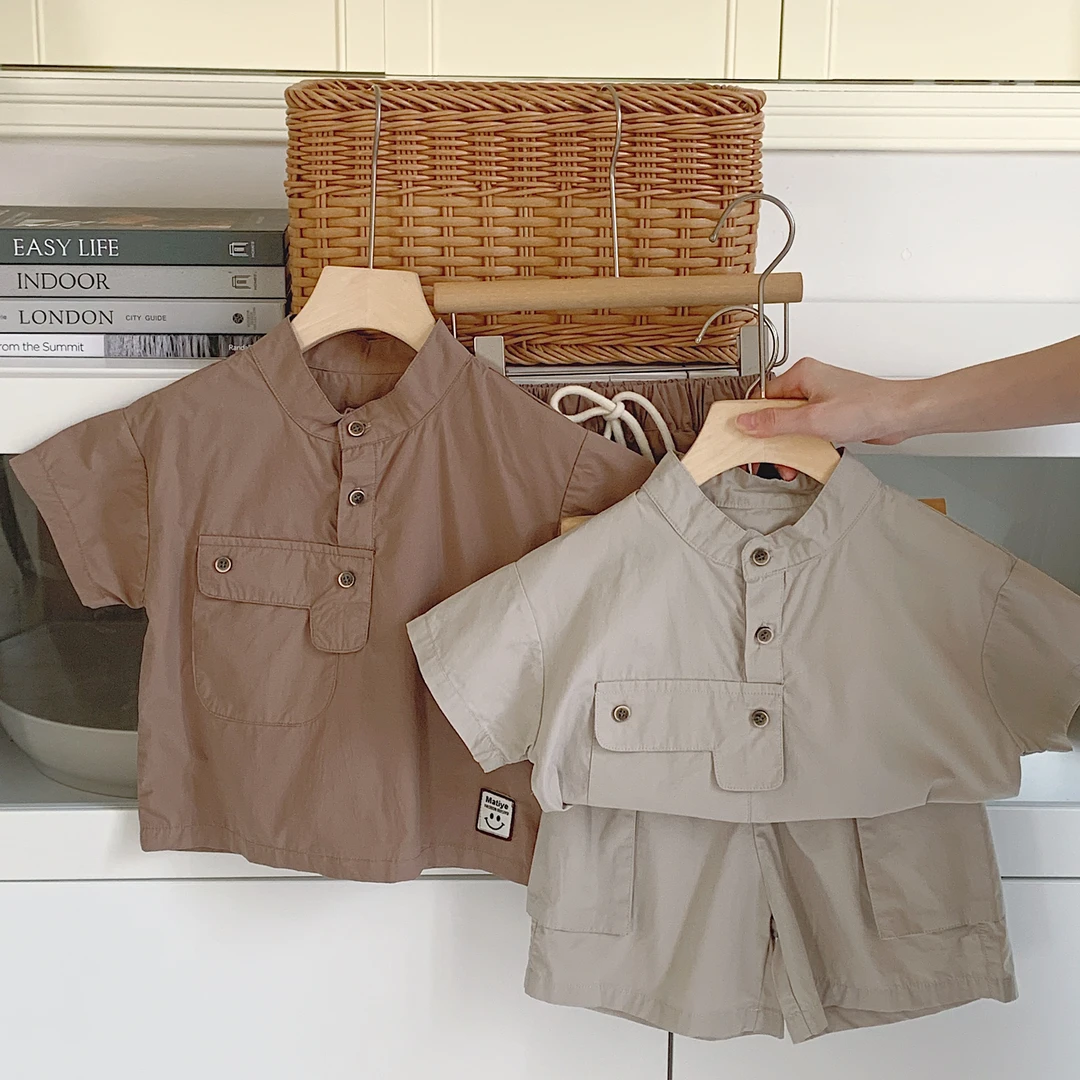 ZYx007韩版纯色短袖休闲短裤套装两件套