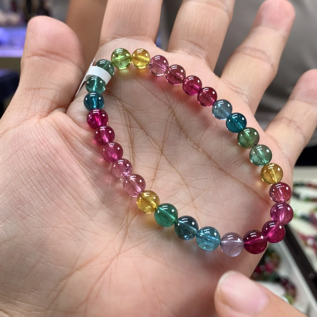 小***晗未镶嵌手链碧玺6.7左右