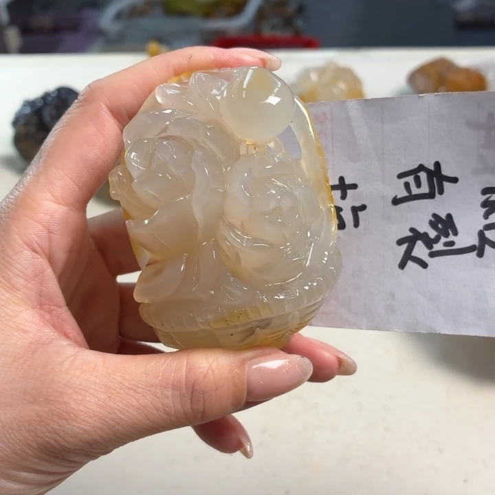 玛瑙/玉髓未镶嵌吊坠(不含链)