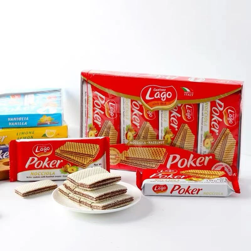 （优品客）意大利进口 爱地利威化饼干榛子可可柠檬味180克