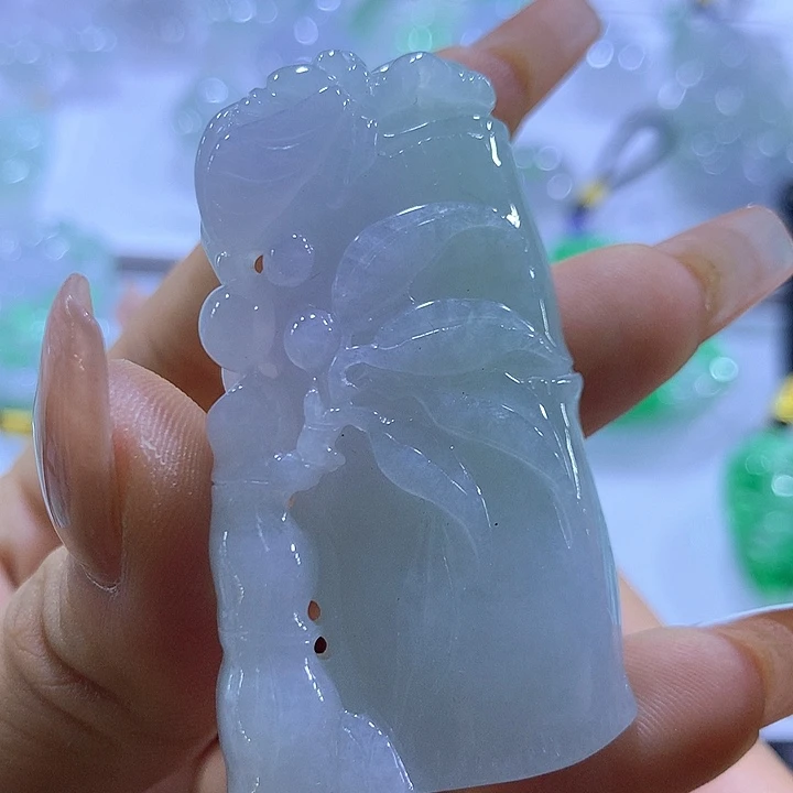 翡翠未镶嵌颈饰天然翡翠A货吊坠