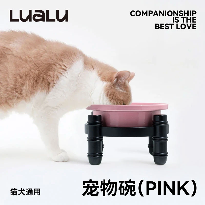 猫碗狗碗宠物碗食盆多巴胺狗盆猫咪水碗陶瓷防漏食家用可水洗