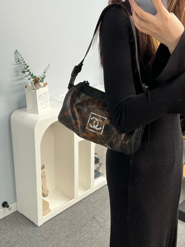 95新 Chanel/香奈儿 MSW111单肩欧美复古网红单肩包通勤风肩包