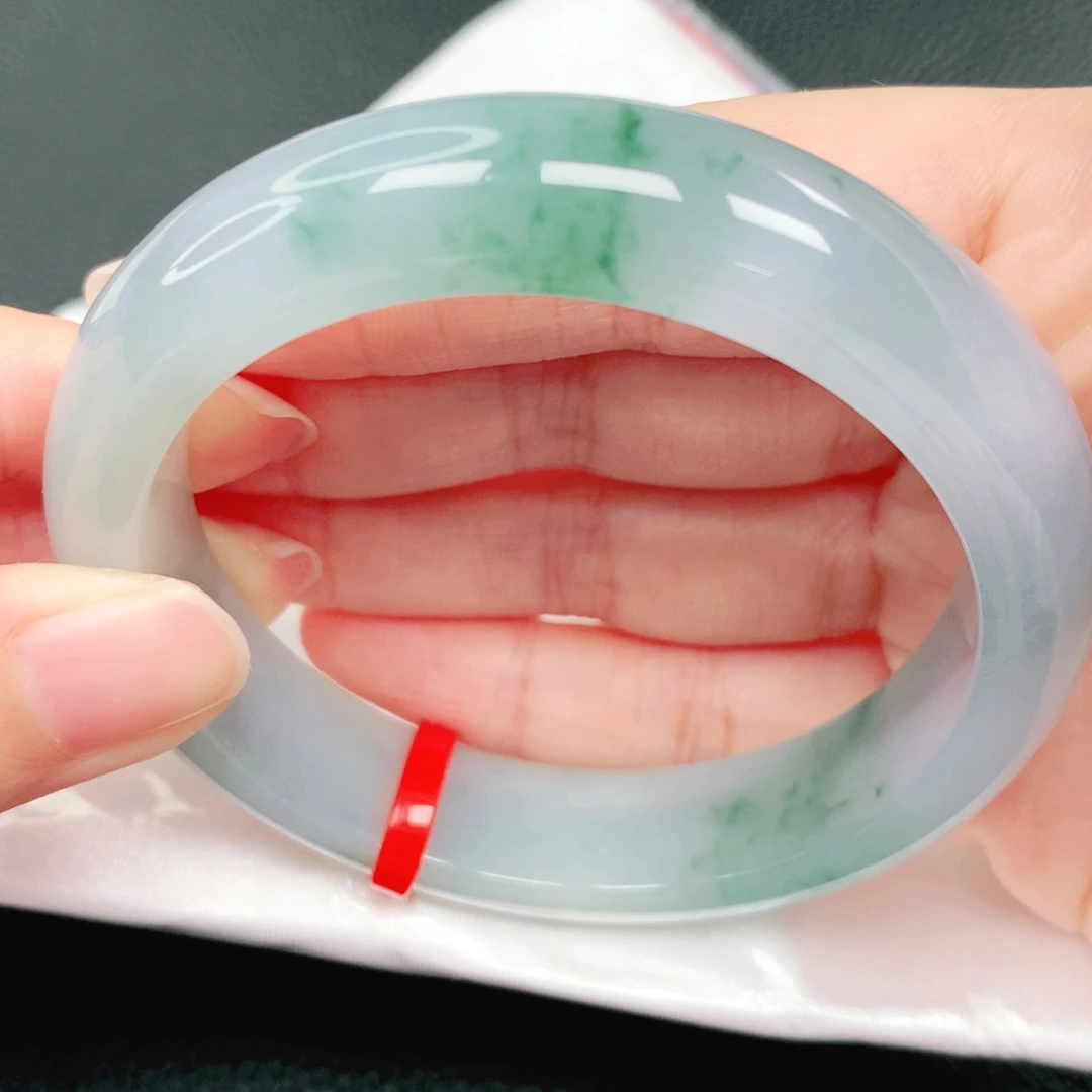 翡翠未镶嵌手镯58圈