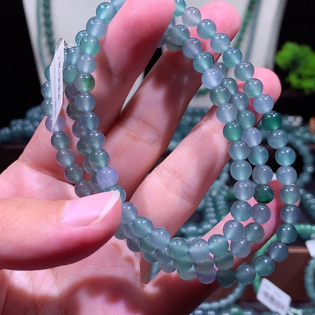 翡翠未镶嵌手链天然a货翡翠项链6.2