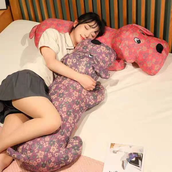双层纱趴趴狗网红睡觉抱枕可爱侧睡适用卧室枕头靠枕玩偶靠垫睡枕