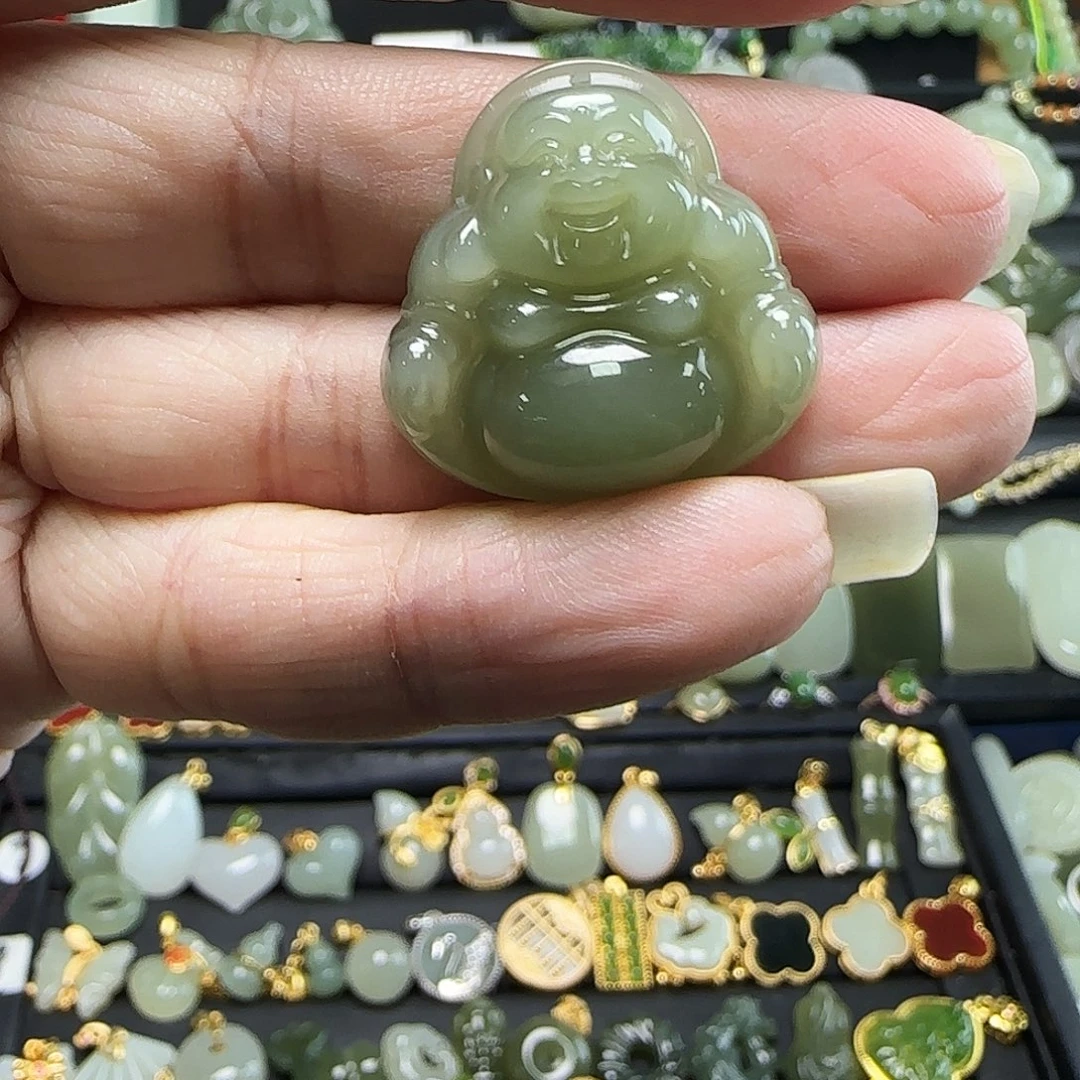 吊坠(不含链)未镶嵌和田玉小*猫