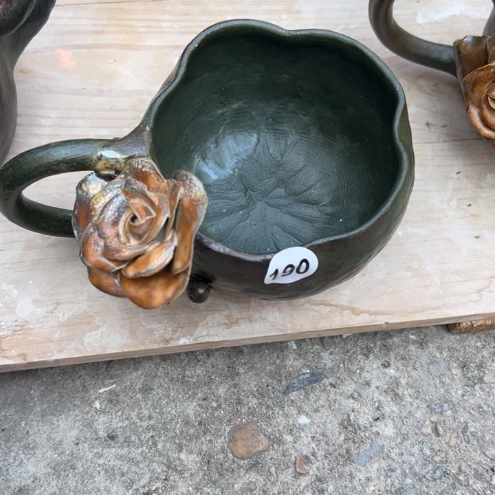 零***猫陶瓷懿树日式手捏餐具茶具