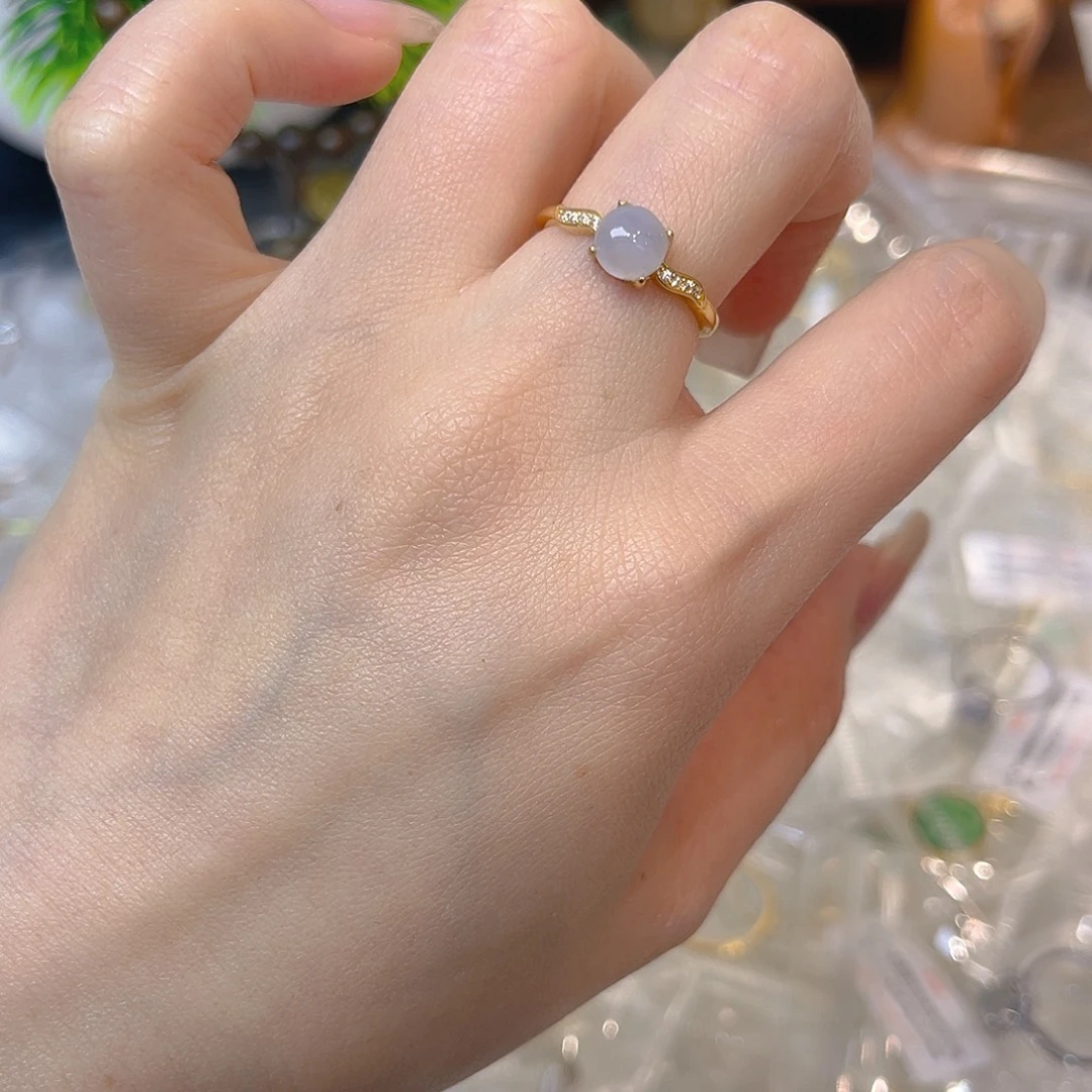 翡翠银S925镶嵌戒指