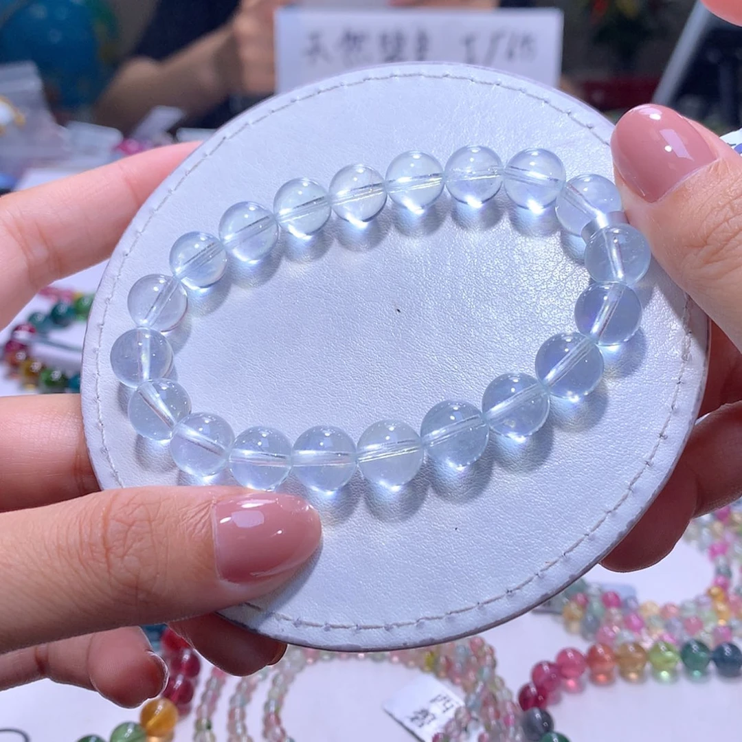 【闪购商品】未镶嵌手链水晶9.5m海蓝宝