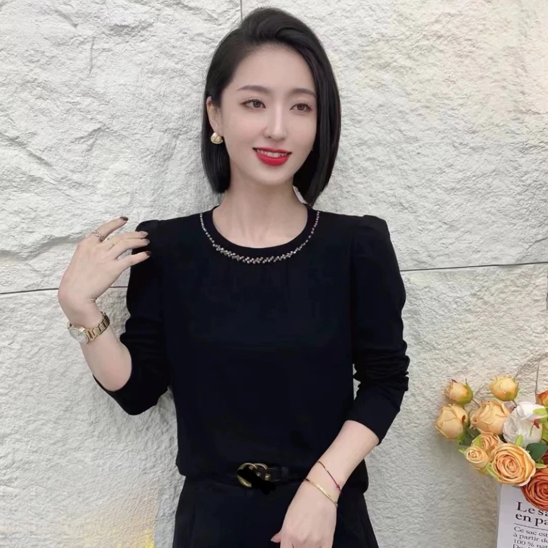 333新款设计感小众简约气质显瘦百搭打底衫