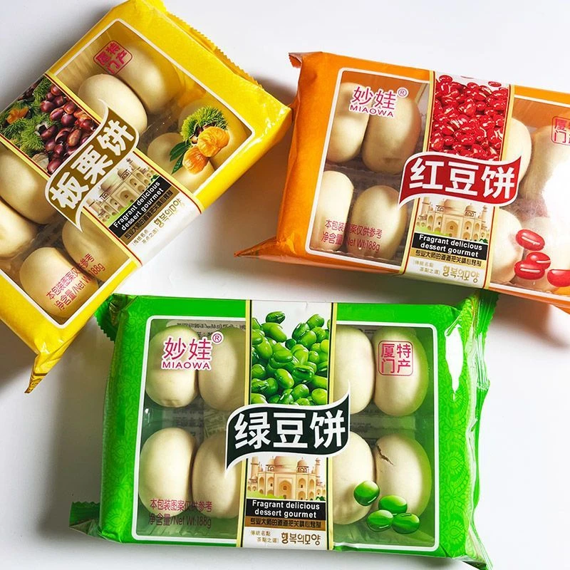 妙娃休闲零食代餐办公室糕点江西特产绿豆饼粗粮小吃