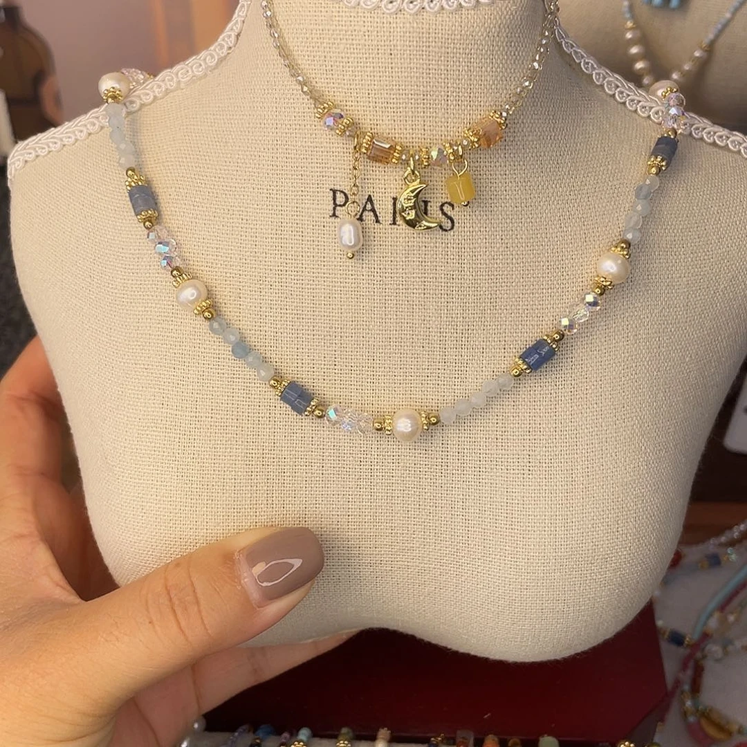 钛钢天然锆石小吊坠