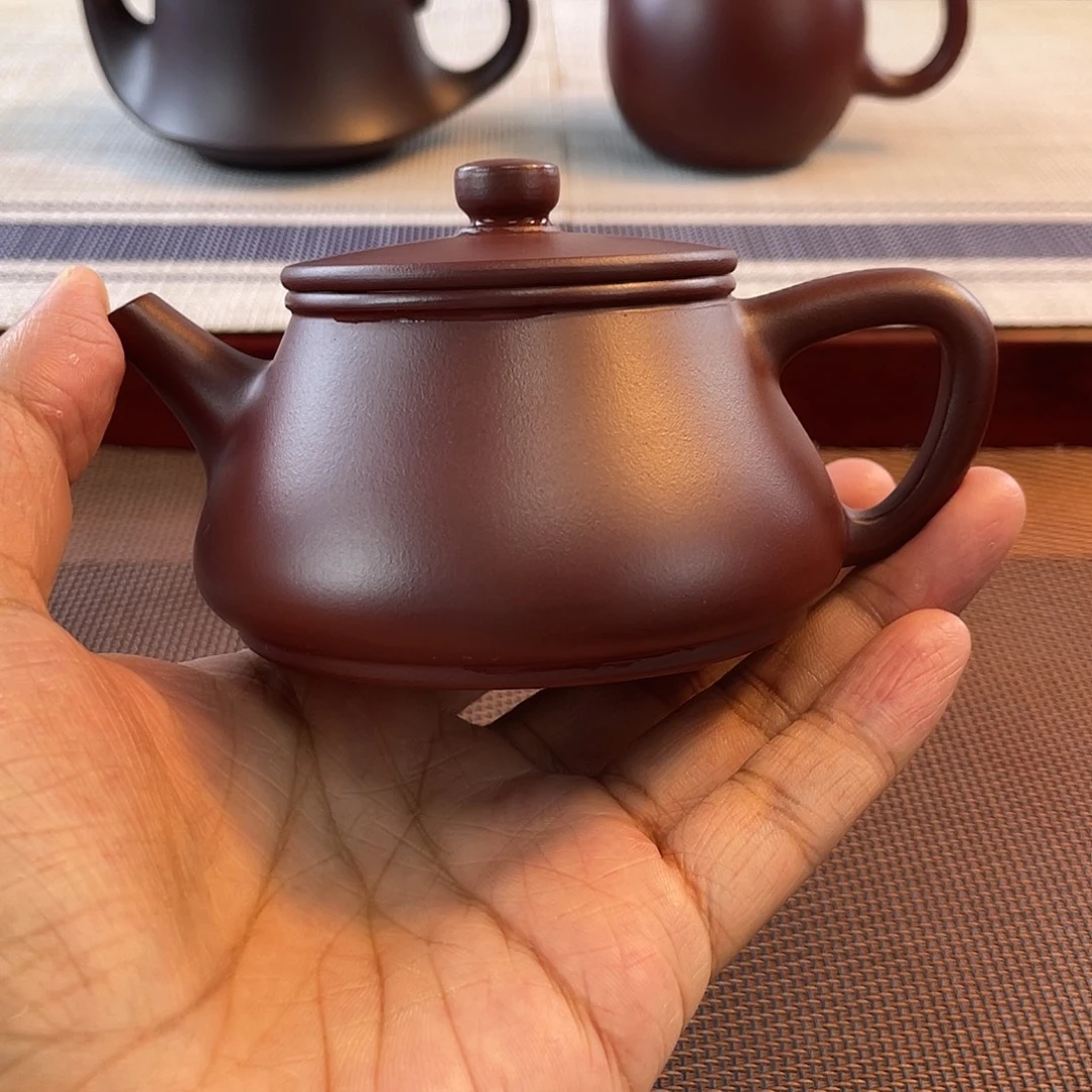 紫砂壶原矿龙血砂纳瓢器型