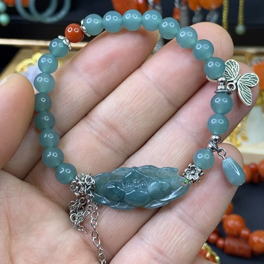 颈饰未镶嵌翡翠手链