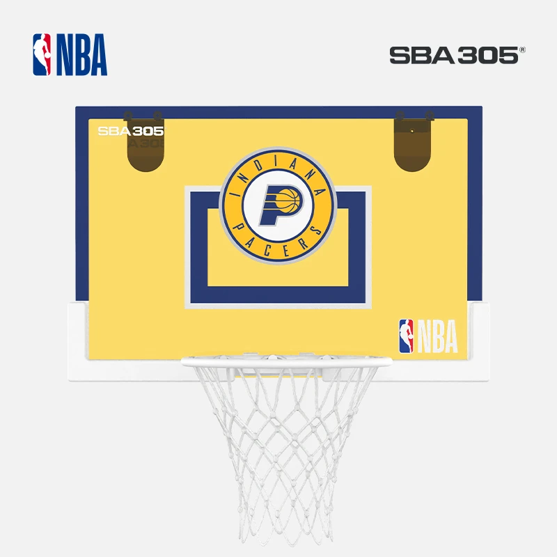 SBA305【NBA联名】儿童篮球框家用幼儿投球框挂墙式调节室内篮球架