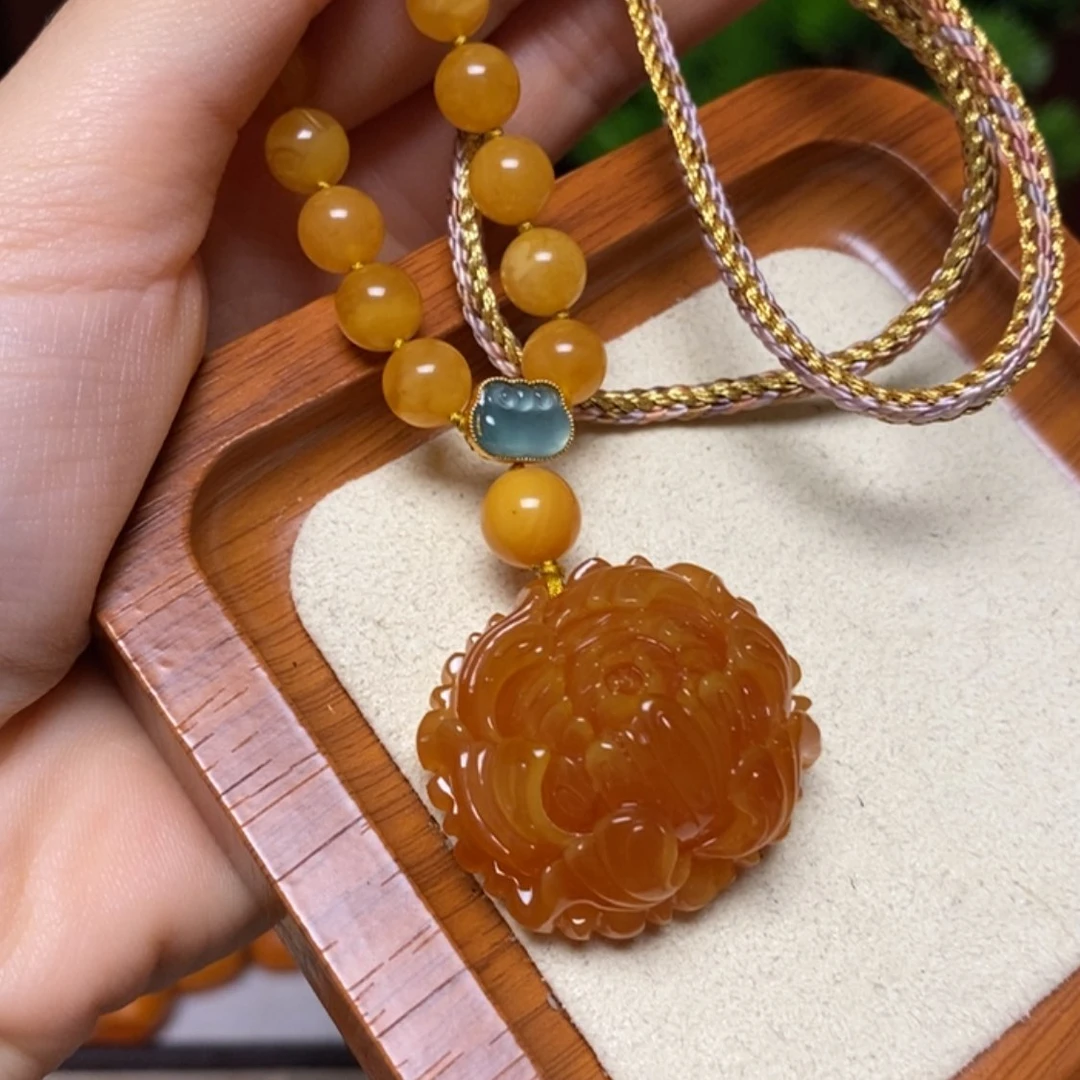 【闪购商品】蜜蜡颈饰未镶嵌项链