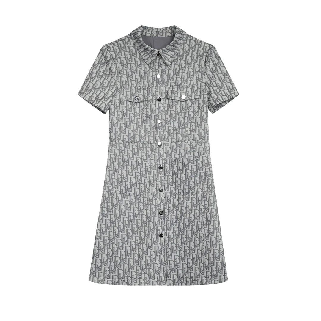 DIORA HEALY/迪奥海莉夏季新款满印桑蚕丝女士连衣裙33D6083922