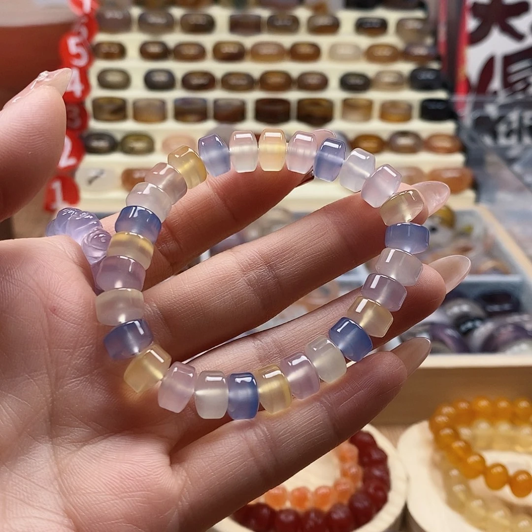桃***选玛瑙/玉髓未镶嵌戒指