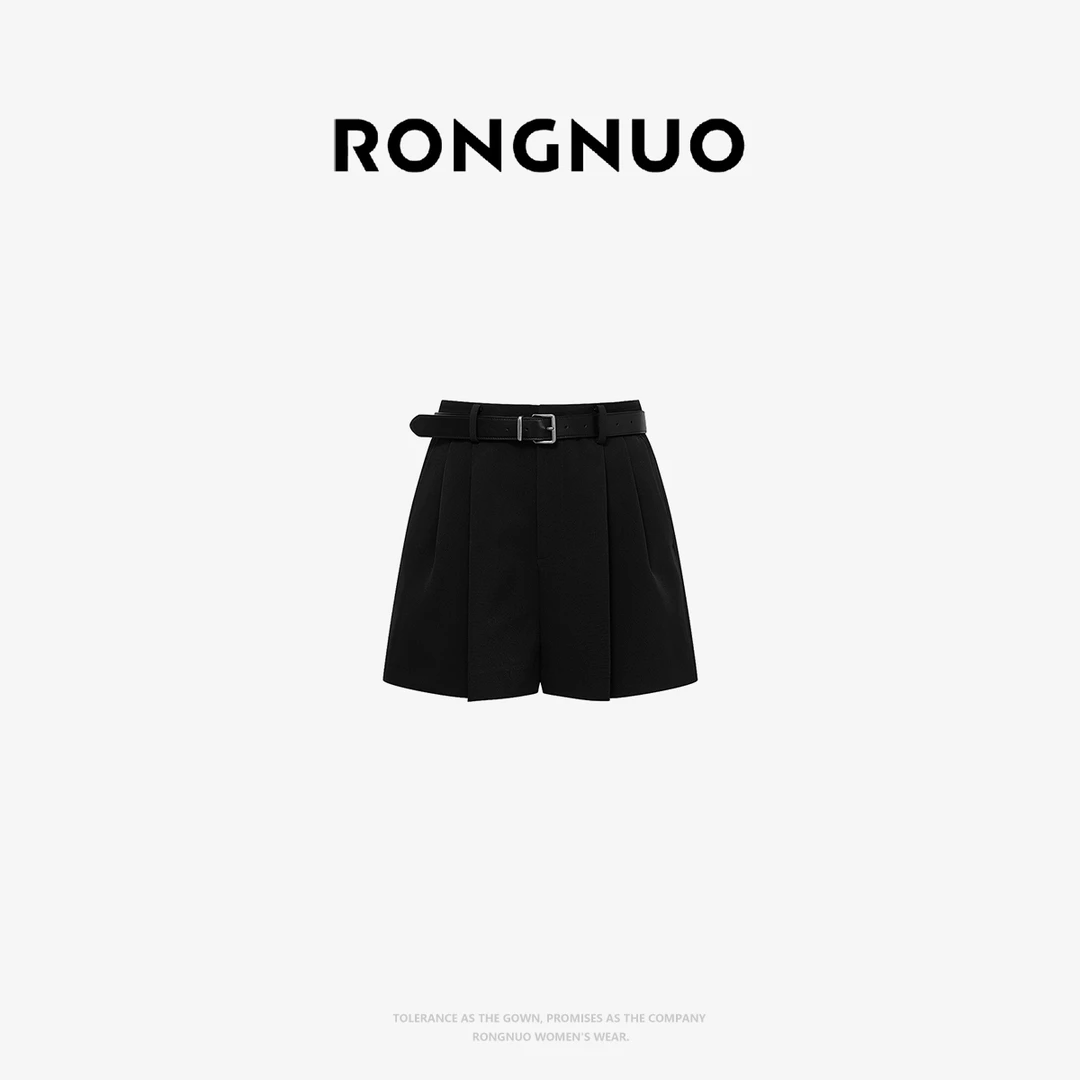 容诺【短裤】2025夏季新款西装极简美感时髦都市裤子女Z5907