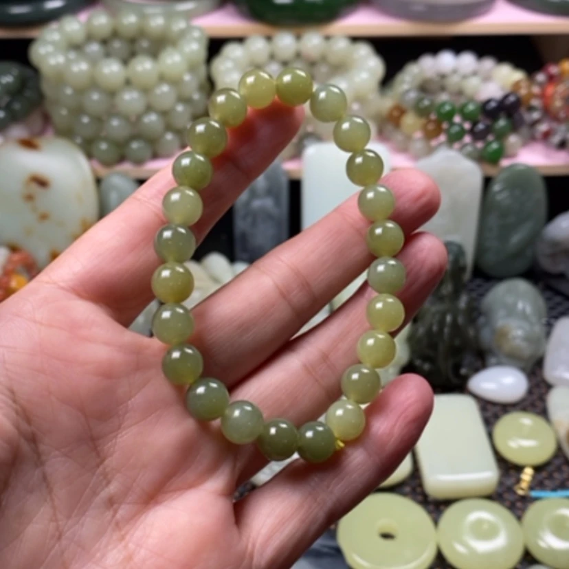 【闪购商品】未镶嵌手链和田玉（糖玉）