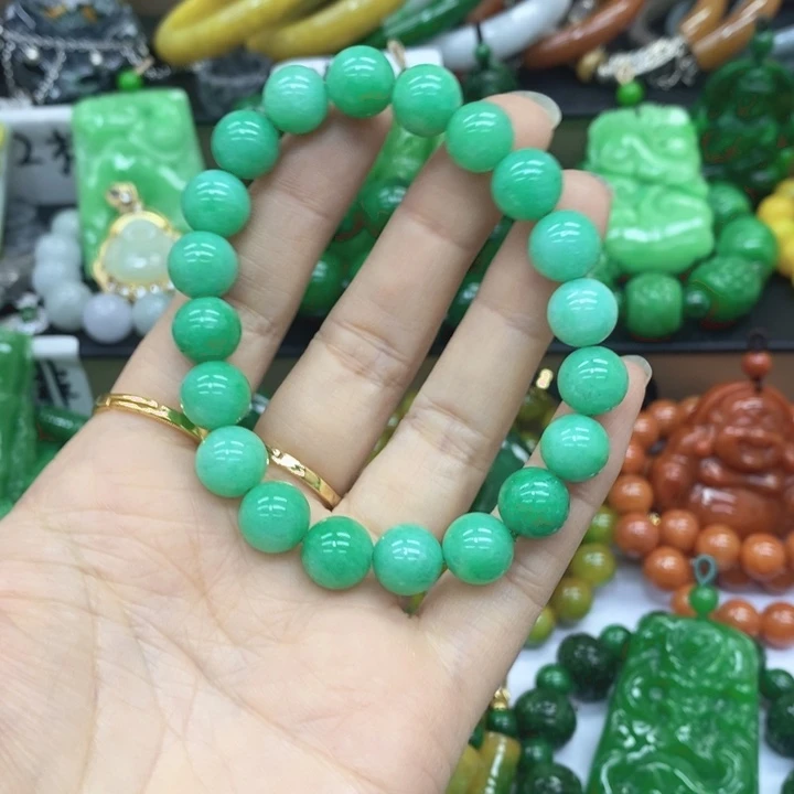 翡翠未镶嵌手链手链44