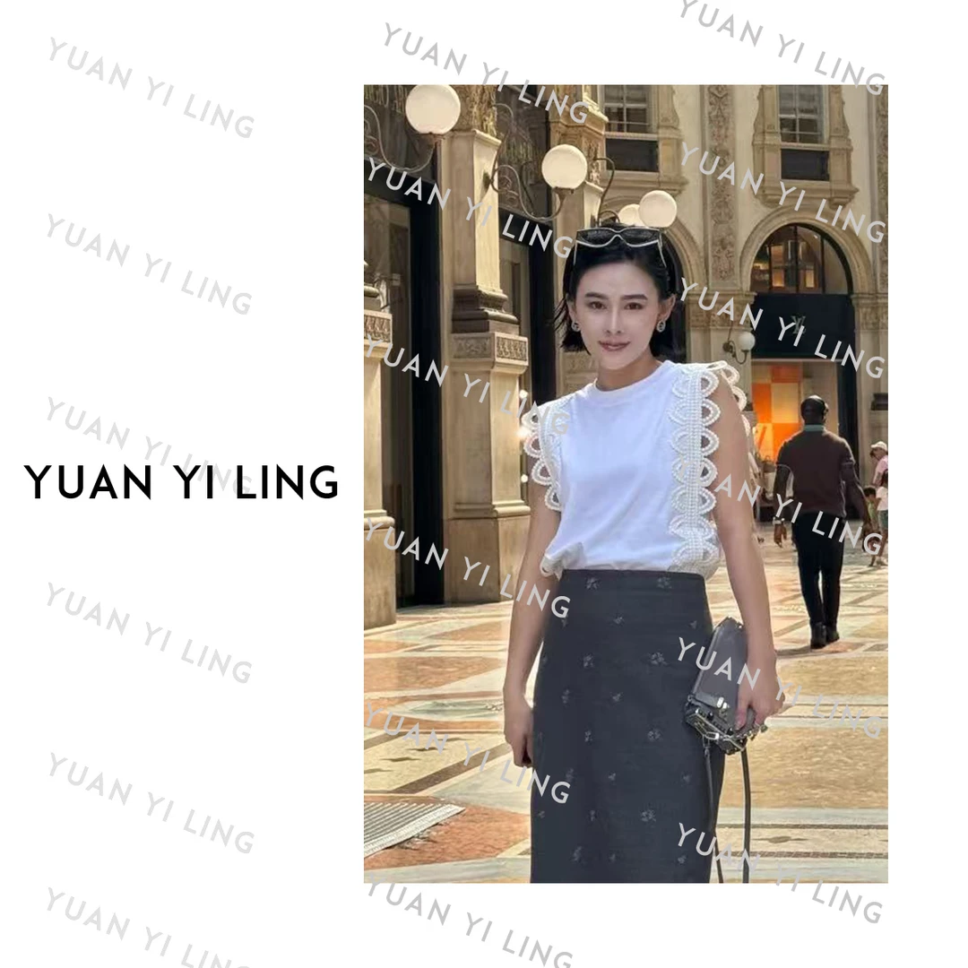 袁艺灵【海岛邂逅】25夏季新款法式高级感气质百搭圆领T恤5113/5114