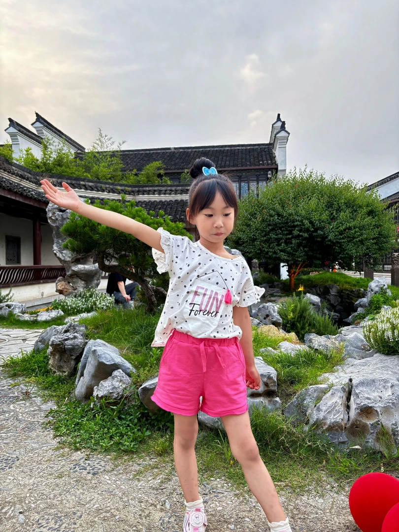 套头夏款宝宝印花套装休闲短袖套装中性夏季薄款女宝条纹男童