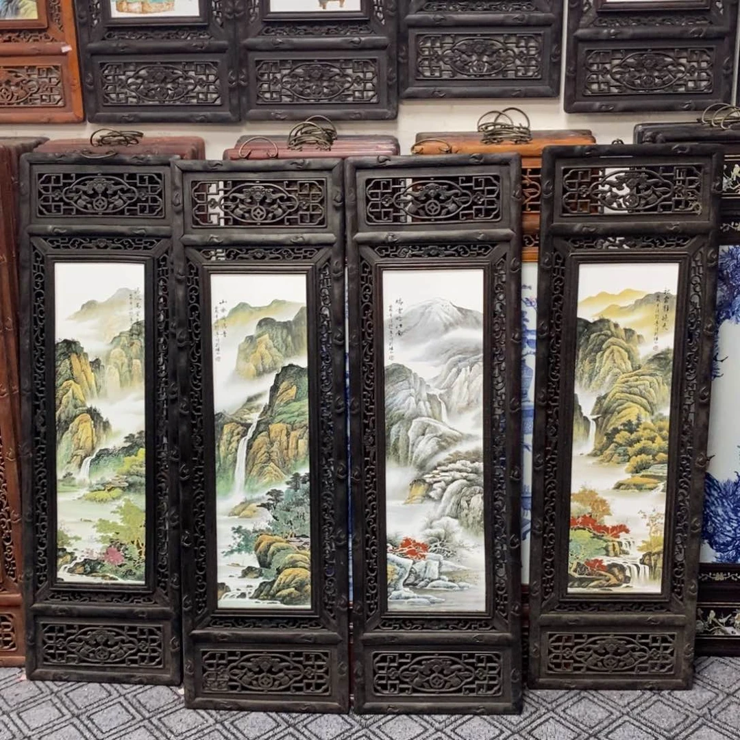 瓷片1.2*36*4景德镇瓷板画柴窑烧制