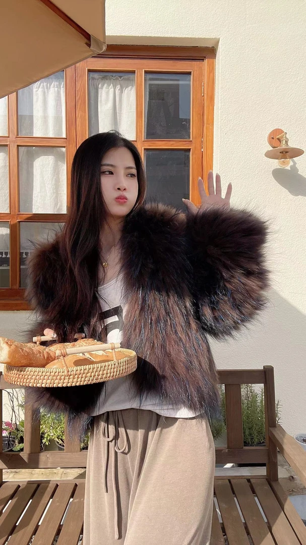 2024秋冬新款毛加密加厚双面编织轻奢时尚百搭女装外套