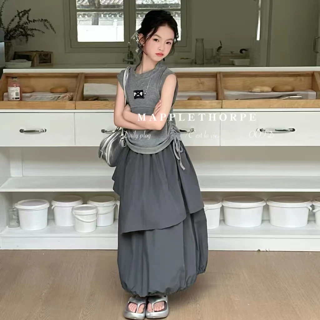 S0184儿童休闲套装（背心+裙子）