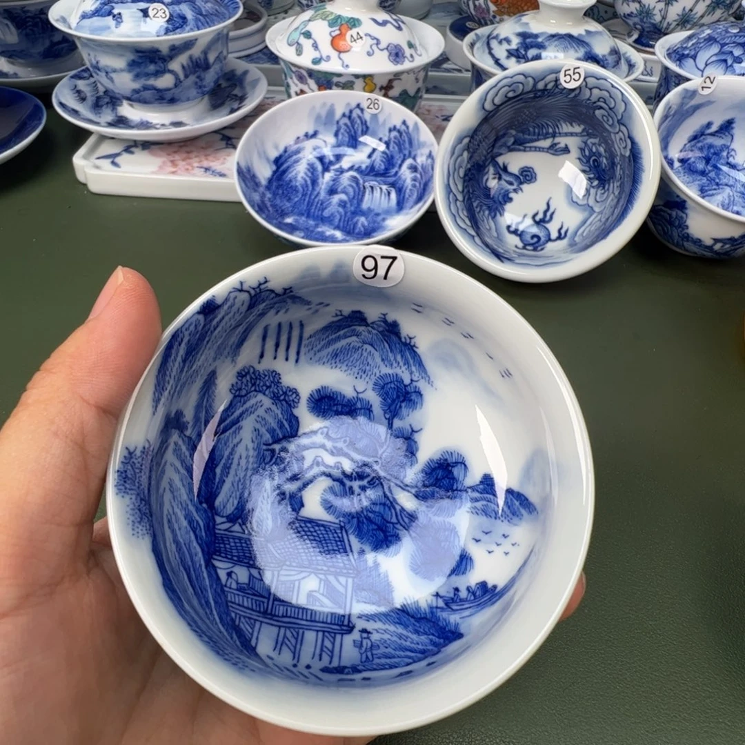 景德镇纯手工纯手绘茶具木木97