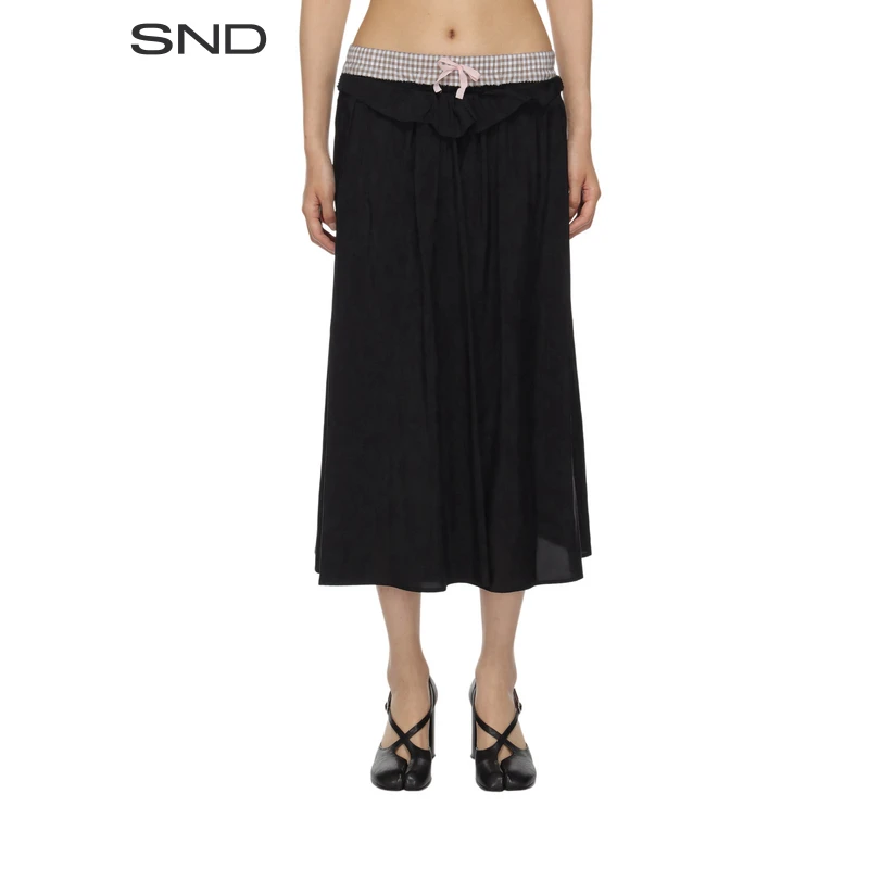 【MSND 设计师品牌】SND PS25拼接设计长半裙