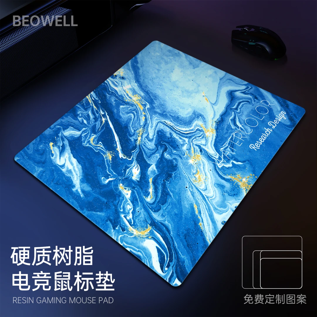 比尔威树脂鼠标垫FPS电竞游戏APEX 打瓦 CSGO丝滑操控个性定制