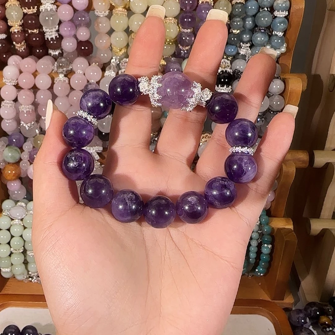 烟晶手链未镶嵌哈哈